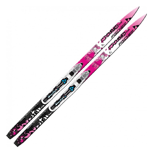 Лыжи беговые FISCHER SNOWSTAR PINK NIS/MTD JR