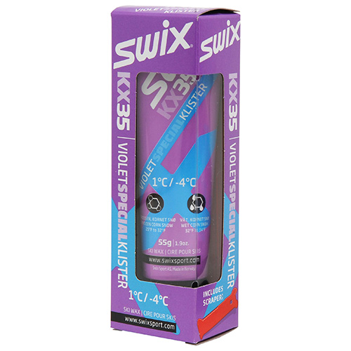 Мазь SWIX KX35 VIOLET SPESIAL -4C/+1C со скребком